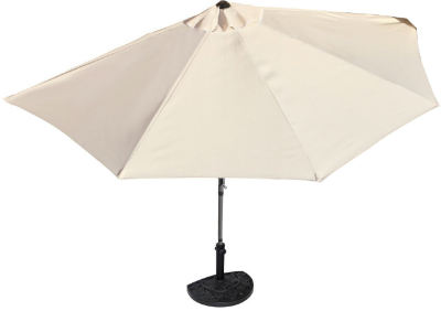 Sonnenschirm Halbrund hervorragend Balkon in eckig!